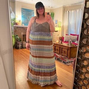 Anthropologie Lilka L beach casual maxi dress with pockets